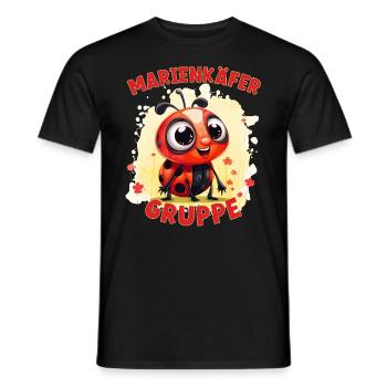 Comic Marienkäfergruppe Kindergarten Gruppentier - Männer T-Shirt - Schwarz - Vorne - AI Model Male 178 light (178cm)