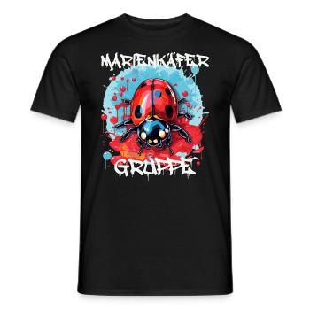 Marienkäfergruppe Kindergarten Gruppentier - Männer T-Shirt - Schwarz - Vorne - AI Model Male 178 light (178cm)