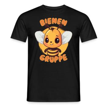 Süßes Bienengruppe Kindergarten Gruppentier Biene - Männer T-Shirt - Schwarz - Vorne - AI Model Male 178 light (178cm)