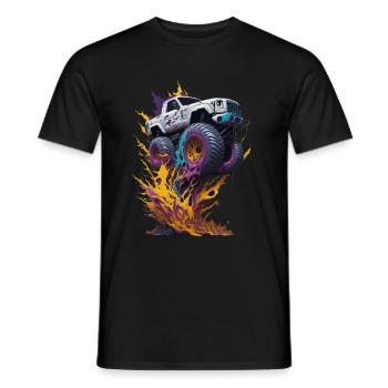 Monster truck - T-shirt homme - noir - Devant - AI Model Male 178 light (178cm)