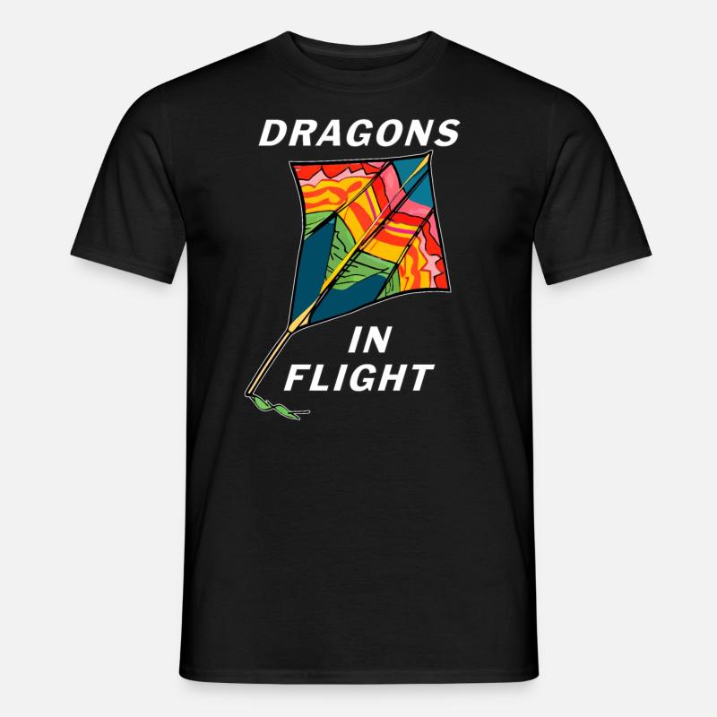 DRACHEN DRAGONS IN FLIGHT - Männer T-Shirt - Schwarz