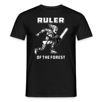 TRONÇONNEUSE BIGFOOD SOUVERAIN DE LA FORÊT - T-shirt homme - noir - Devant - AI Model Male 178 light (178cm)