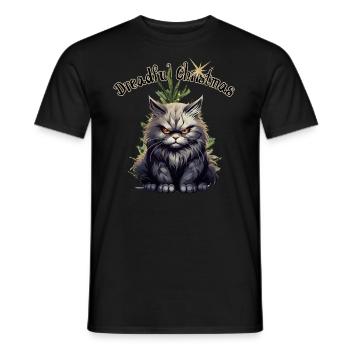 Dreadful Christmas Angry - Men's T-Shirt - black - Front - AI Model Male 178 light (178cm)