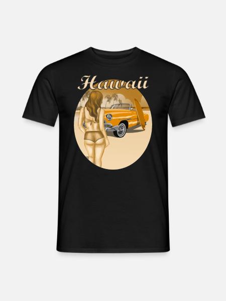 HAWAÏ - T-shirt homme - noir