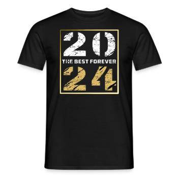 THE BEST FOREVER 2024 - Männer T-Shirt - Schwarz - Vorne - AI Model Male 178 light (178cm)