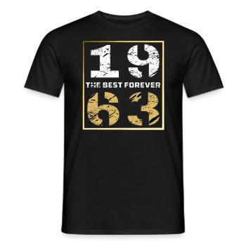 LE MEILLEUR POUR TOUJOURS 1963 - T-shirt homme - noir - Devant - AI Model Male 178 light (178cm)