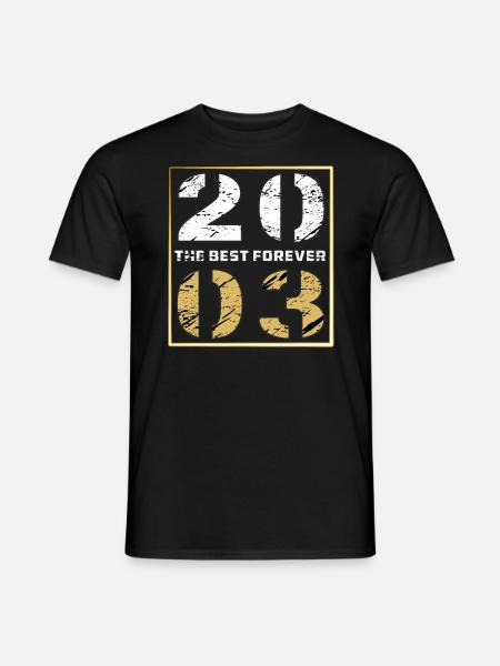 THE BEST FOREVER 2003 - Men's T-Shirt - black