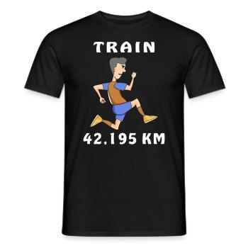 Faire du jogging - T-shirt homme - noir - Devant - AI Model Male 178 light (178cm)