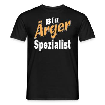 Bin Ärger Spezialist - Männer T-Shirt - Schwarz - Vorne - AI Model Male 178 light (178cm)