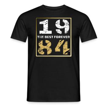 LE MEILLEUR POUR TOUJOURS 1984 - T-shirt homme - noir - Devant - AI Model Male 178 light (178cm)
