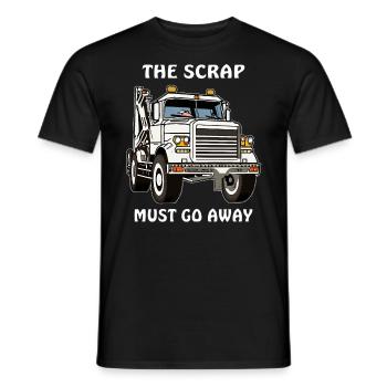 CAMION DE REMORQUAGE LA FERRAILLE DOIT DISPARAÎTRE - T-shirt homme - noir - Devant - AI Model Male 178 light (178cm)
