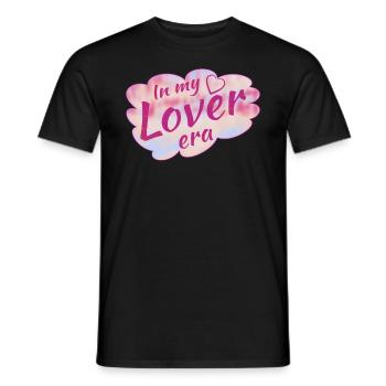 CŒUR DE NUAGE À L’ÉPOQUE DE MON AMANT - T-shirt homme - noir - Devant - AI Model Male 178 light (178cm)