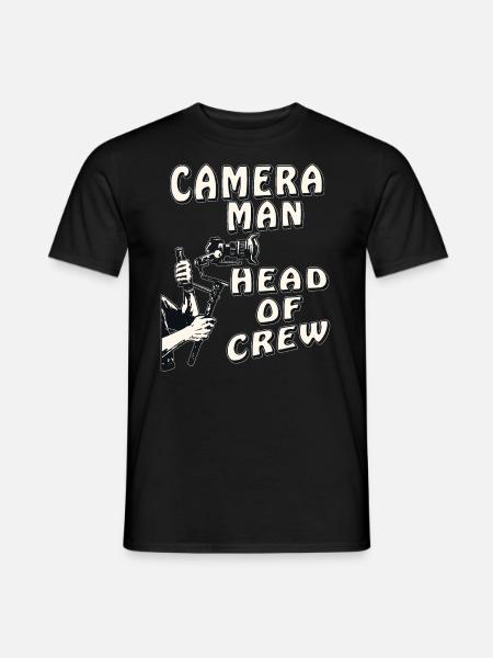 CAMERA MAN HEAD OF CREW - Men's T-Shirt - black