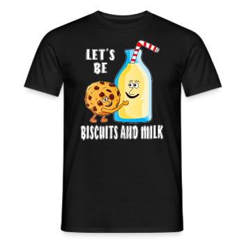 LET'S BE BISCUITS AND MILK - Männer T-Shirt - Schwarz - Vorne - AI Model Male 178 light (178cm)