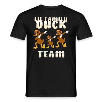L’ÉQUIPE DE CANARDS DE LA FAMILLE LIL - T-shirt homme - noir - Devant - AI Model Male 178 light (178cm)