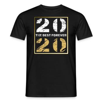 THE BEST FOREVER 2020 - Men's T-Shirt - black - Front - AI Model Male 178 light (178cm)