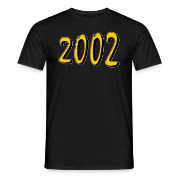 ANNÉE D’ANNIVERSAIRE 2002 - T-shirt homme - noir - Devant - AI Model Male 178 light (178cm)