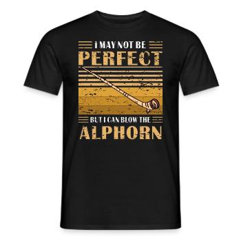 ALPHORN BUT I CAN BLOW THE ALPHORN - Männer T-Shirt - Schwarz - Vorne - AI Model Male 178 light (178cm)