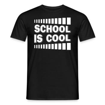 SCHOOL IS COOL - Männer T-Shirt - Schwarz - Vorne - AI Model Male 178 light (178cm)