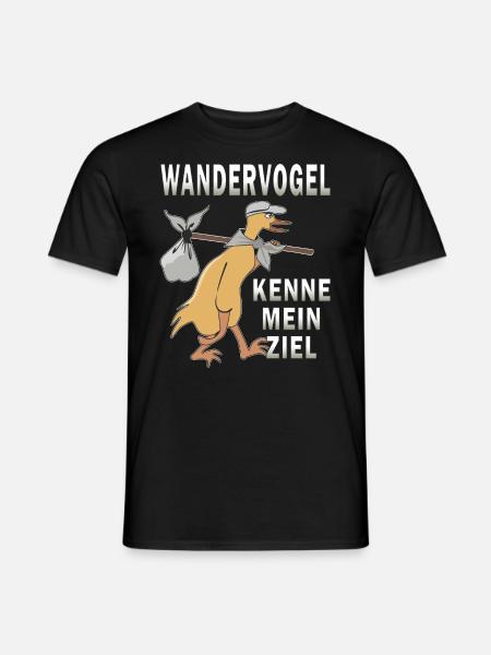 WANDERVOGEL KENNE MEIN ZIEL - Männer T-Shirt - Schwarz