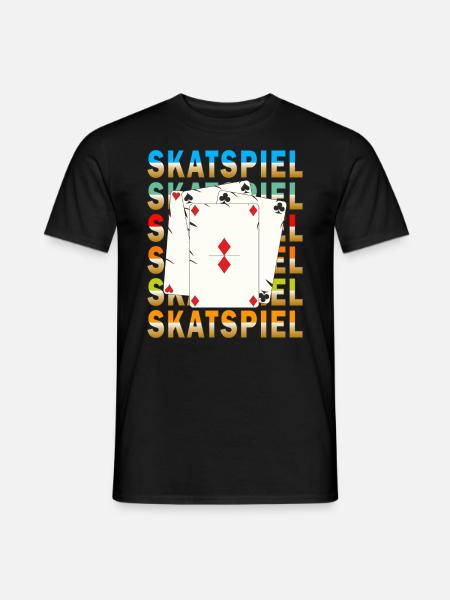 SKATSPIEL - Männer T-Shirt - Schwarz