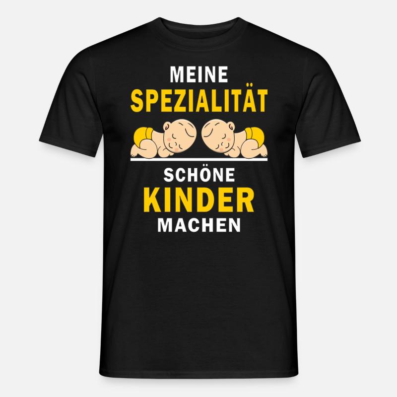 SCHÖNE KINDER MACHEN - Männer T-Shirt - Schwarz