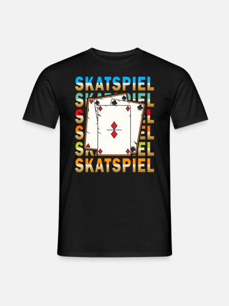 SKATSPIEL - Männer T-Shirt - Schwarz