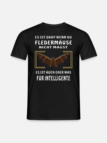 FLEDERMÄUSE FÜR INTELLIGENTE - Männer T-Shirt - Schwarz