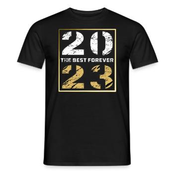 LE MEILLEUR POUR TOUJOURS 2023 - T-shirt homme - noir - Devant - AI Model Male 178 light (178cm)