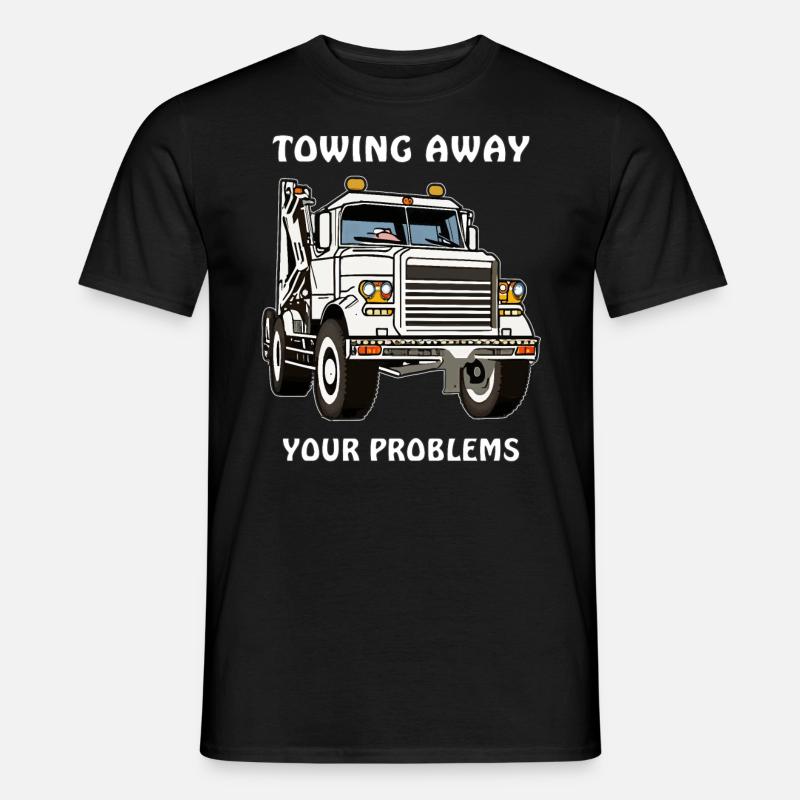 ABSCHLEPPWAGEN TOWING AWAY YOUR PROBLEMS - Männer T-Shirt - Schwarz