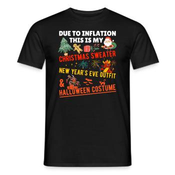 Funny Christmas Saying Christmas Gift - Men's T-Shirt - black - Front - AI Model Male 178 light (178cm)
