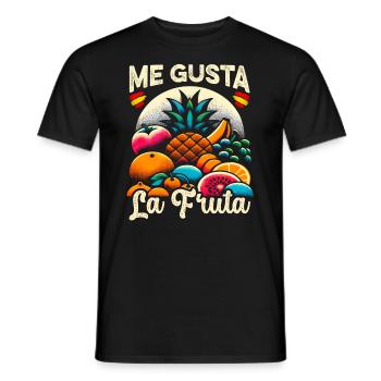 Me gusta la fruta Ayuso Sanchez España Política - Männer T-Shirt - Schwarz - Vorne - AI Model Male 178 light (178cm)