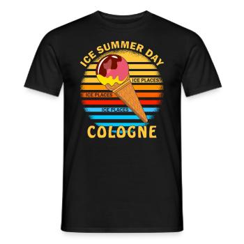 ICE SUMMER DAY KÖLN - Männer T-Shirt - Schwarz - Vorne - AI Model Male 178 light (178cm)