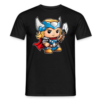 Bébé Viking Thor - T-shirt homme - noir - Devant - AI Model Male 178 light (178cm)