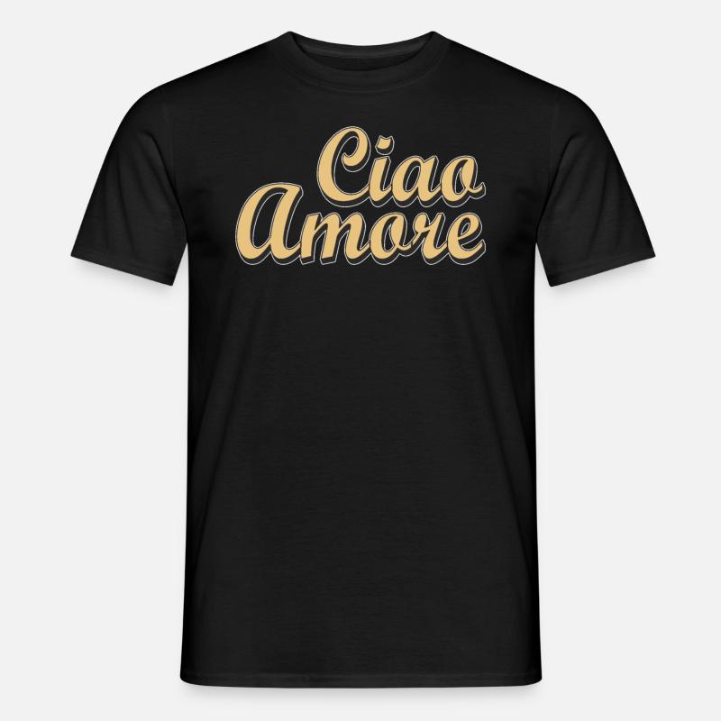 Ciao Amore - Männer T-Shirt - Schwarz