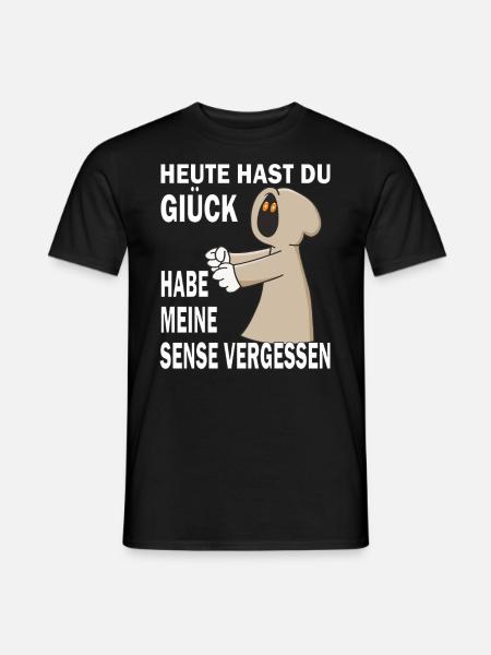 SENSENMANN SENSE VERGESSEN - Männer T-Shirt - Schwarz