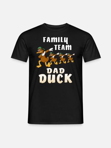 FAMILY TEAM DAD DUCK - Men's T-Shirt - black