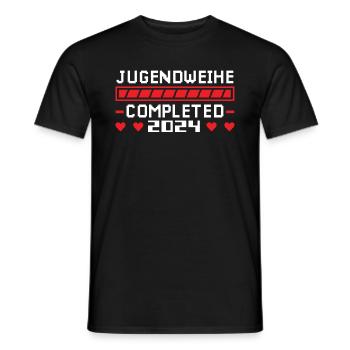 Jugendweihe 2024 Mädchen Junge - Männer T-Shirt - Schwarz - Vorne - AI Model Male 178 light (178cm)