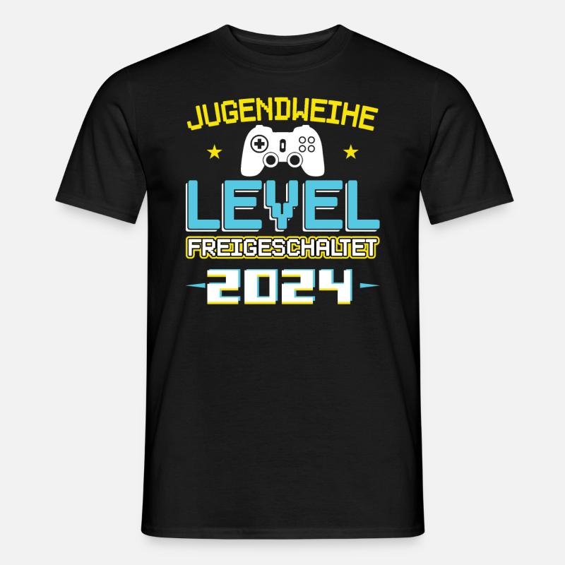 Jugendweihe 2024 Mädchen Junge - Männer T-Shirt - Schwarz