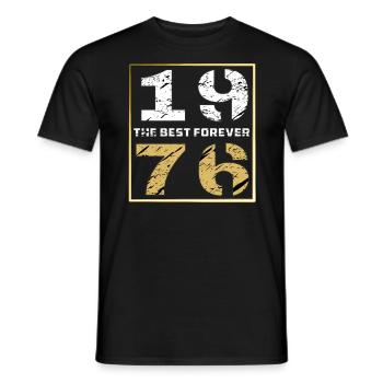 LE MEILLEUR POUR TOUJOURS 1976 - T-shirt homme - noir - Devant - AI Model Male 178 light (178cm)