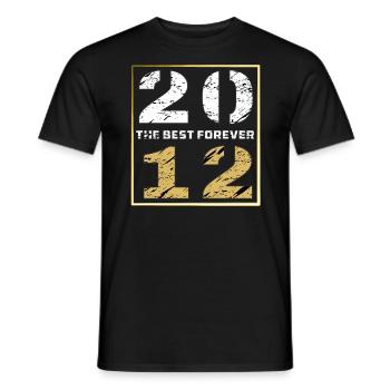 THE BEST FOREVER 2012 - Männer T-Shirt - Schwarz - Vorne - AI Model Male 178 light (178cm)