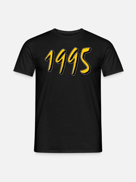 BIRTHDAY YEAR 1995 - Men's T-Shirt - black