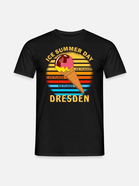 ICE SUMMER DAY DRESDEN - Men's T-Shirt - black