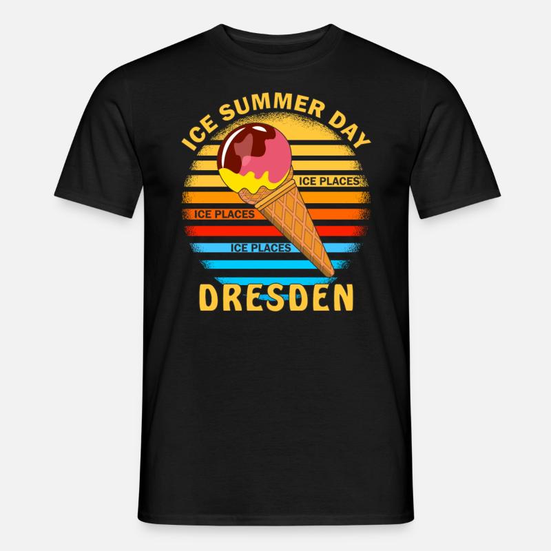 ICE SUMMER DAY DRESDEN - Männer T-Shirt - Schwarz