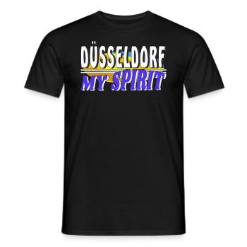DUSSELDORF MY SPIRIT - Men's T-Shirt - black - Front - AI Model Male 178 light (178cm)