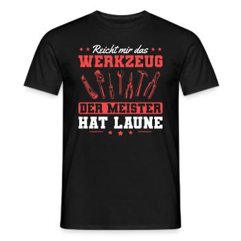 Handwerk Meister Heimwerker Handwerker - Männer T-Shirt - Schwarz - Vorne - AI Model Male 178 light (178cm)