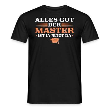 Masterprüfung bestanden Masterabschluss - Männer T-Shirt - Schwarz - Vorne - AI Model Male 178 light (178cm)