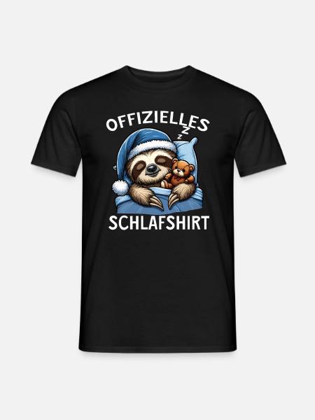 offizielles Schlafshirt - Männer T-Shirt - Schwarz