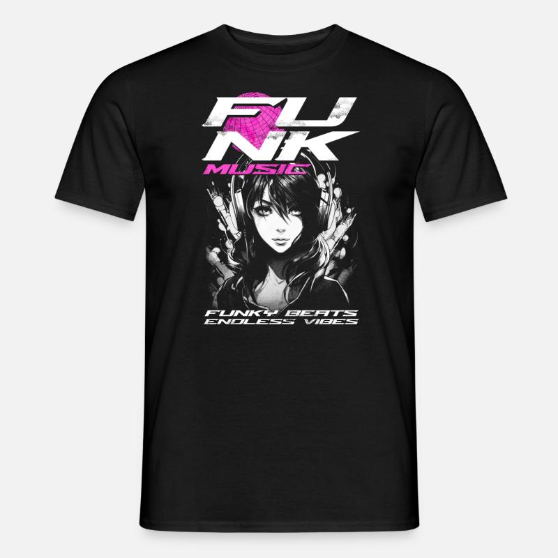 Funk Musik - Männer T-Shirt - Schwarz