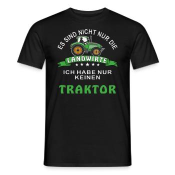 TRACTOR FARMER - Men's T-Shirt - black - Front - AI Model Male 178 light (178cm)